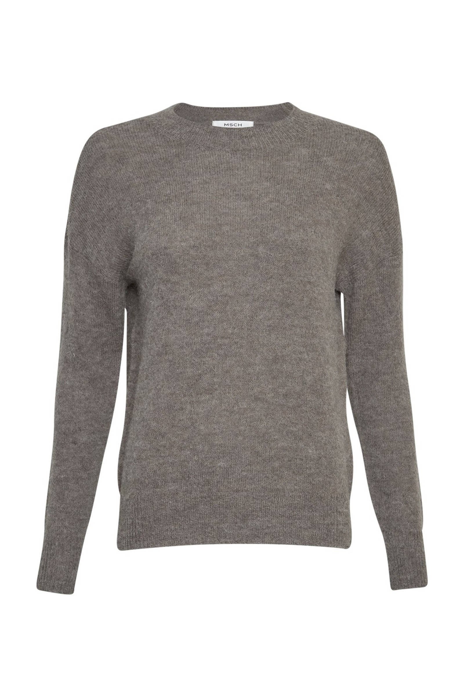 MSCH Copenhagen gemêleerde trui Femme Alpaca met wol grijs MSCH Copenhagen gemêleerde trui Femme Alpaca met wol zwart