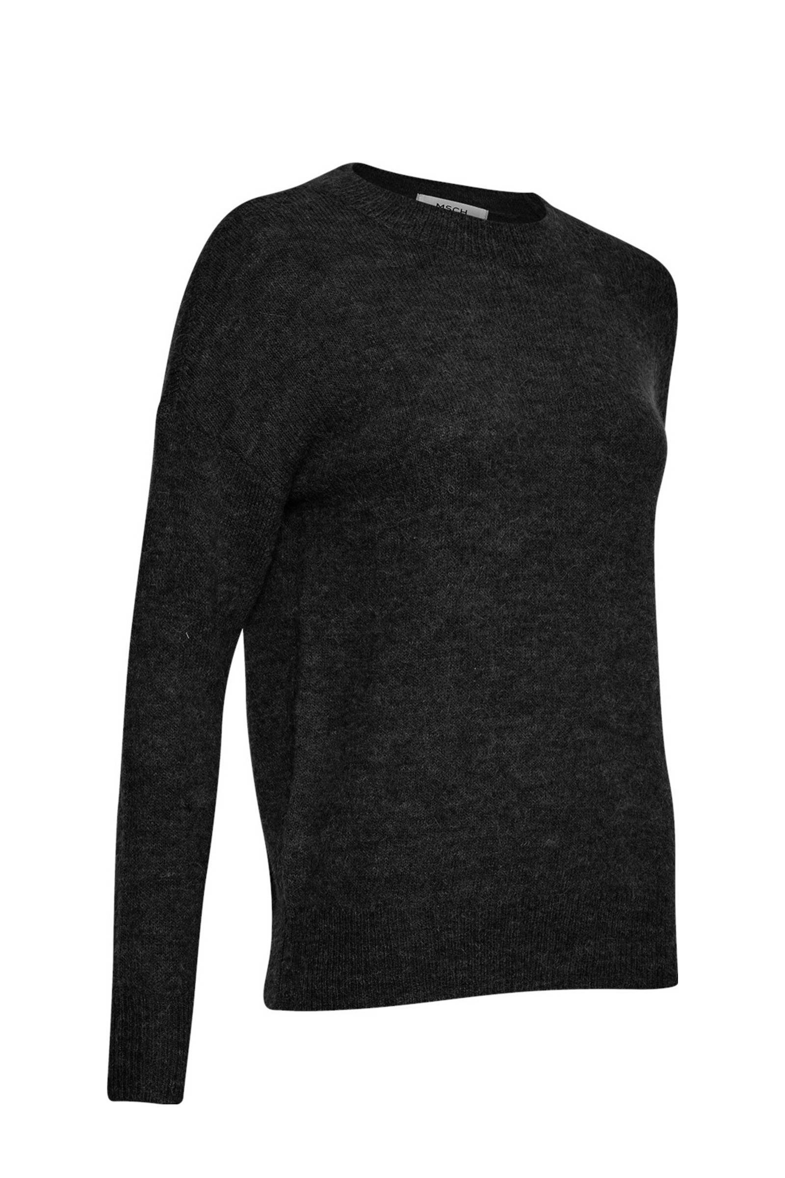 MSCH Copenhagen gemêleerde trui Femme Alpaca met wol zwart MSCH Copenhagen gemêleerde trui Femme Alpaca met wol zwart