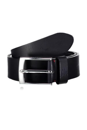 leren riem marineblauw