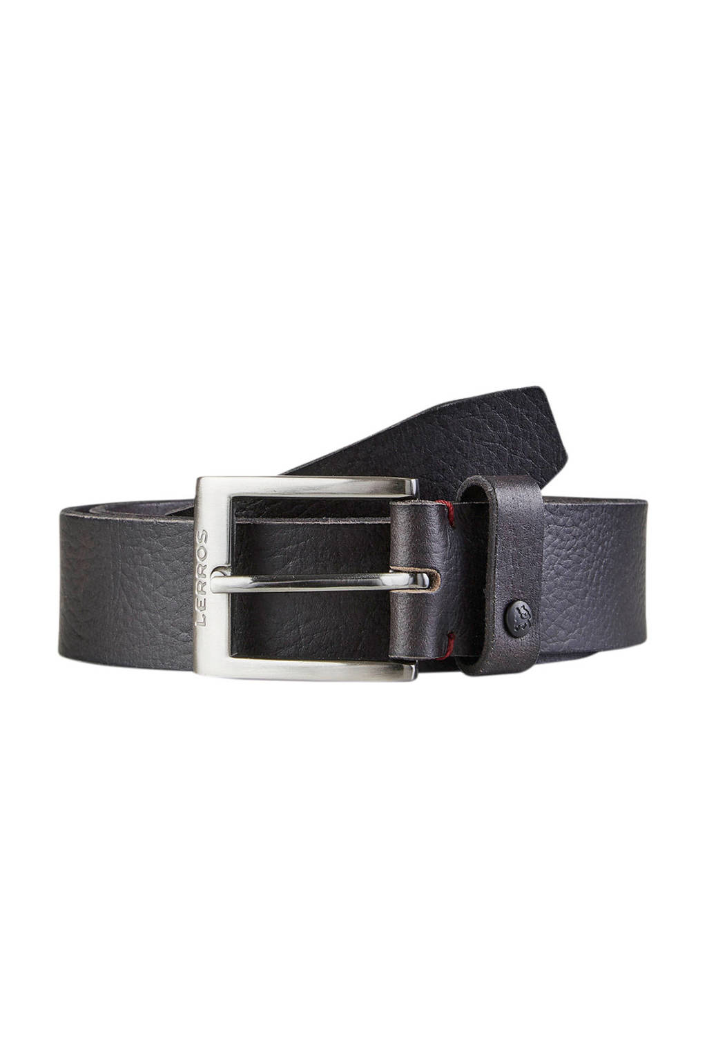 LERROS leren riem zwart, Zwart