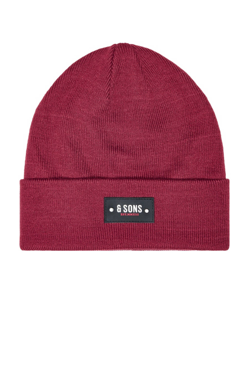 ONLY & SONS muts donkerrood, Donkerrood