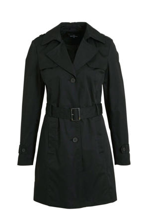 trenchcoat met ceintuur zwart