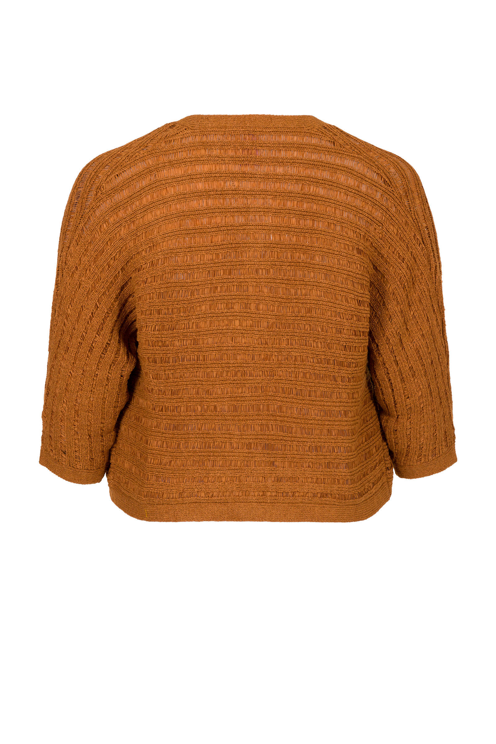 Miss Etam Plus ribgebreide bolero bruin | wehkamp Bruine Miss Etam Truien & Vesten voor Dames in de SALE • 62
