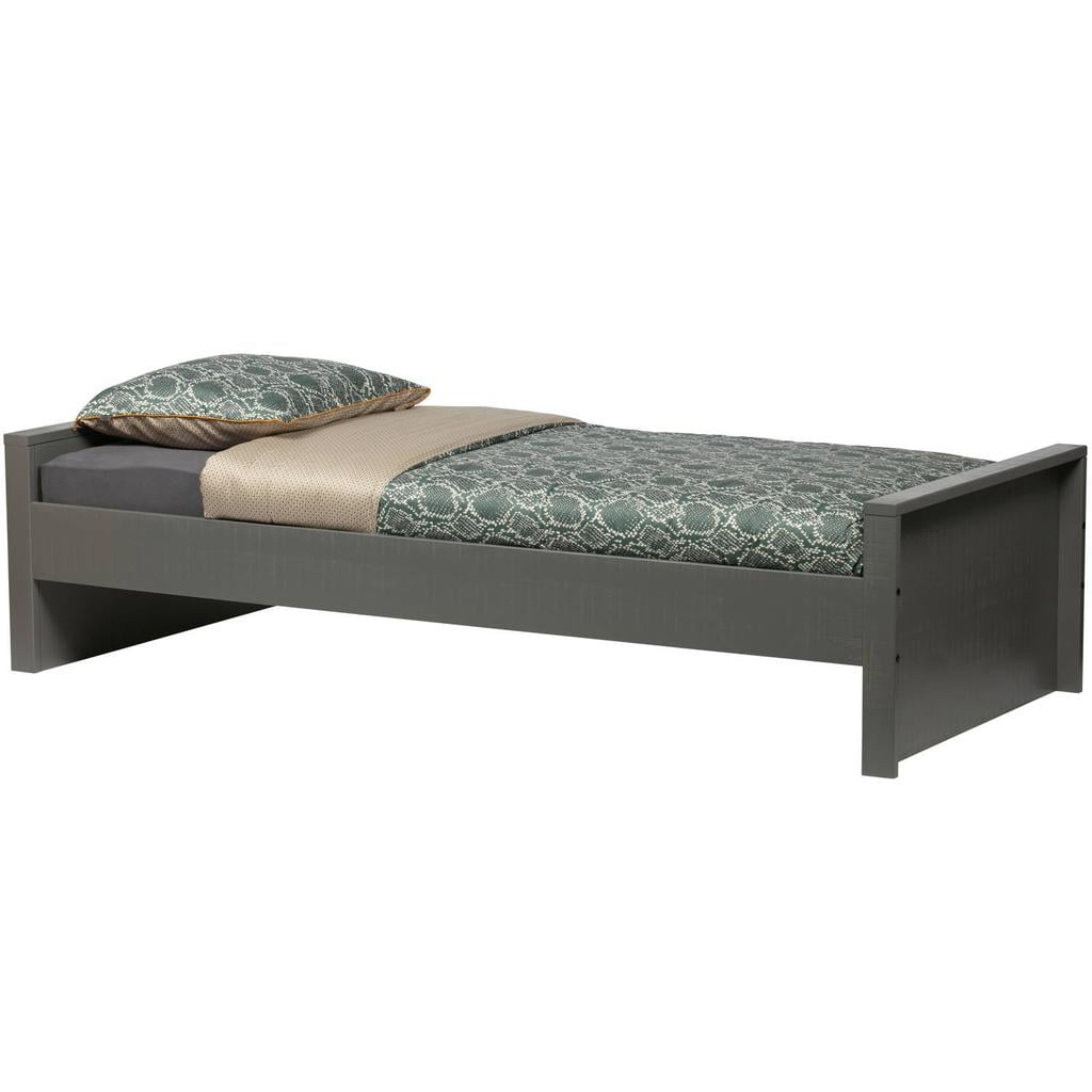 WOOOD Morris Bed Excl Lade - Grenen - Leem - 214x53x95
