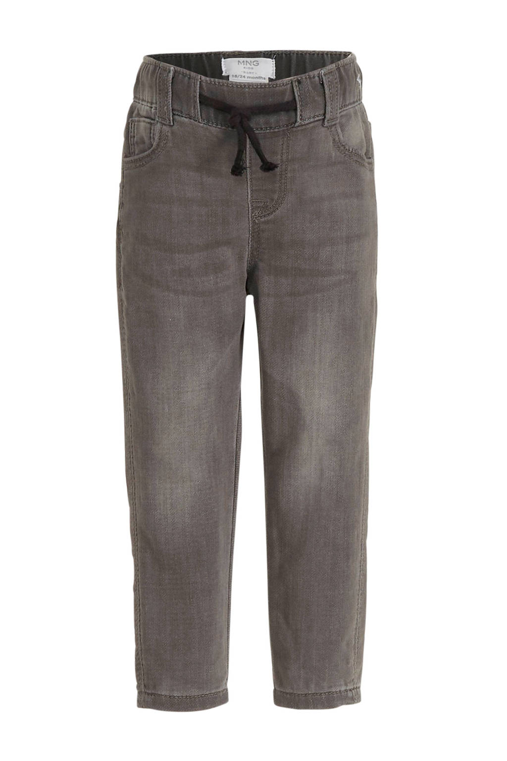 Mango Kids regular fit jeans grijs, Grijs