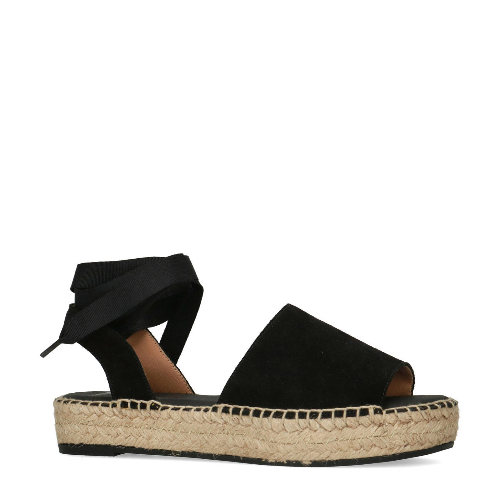 Espadrilles 2025 plateau zwart