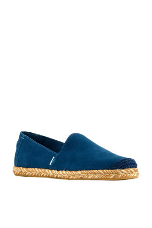 Pismo suède espadrilles blauw