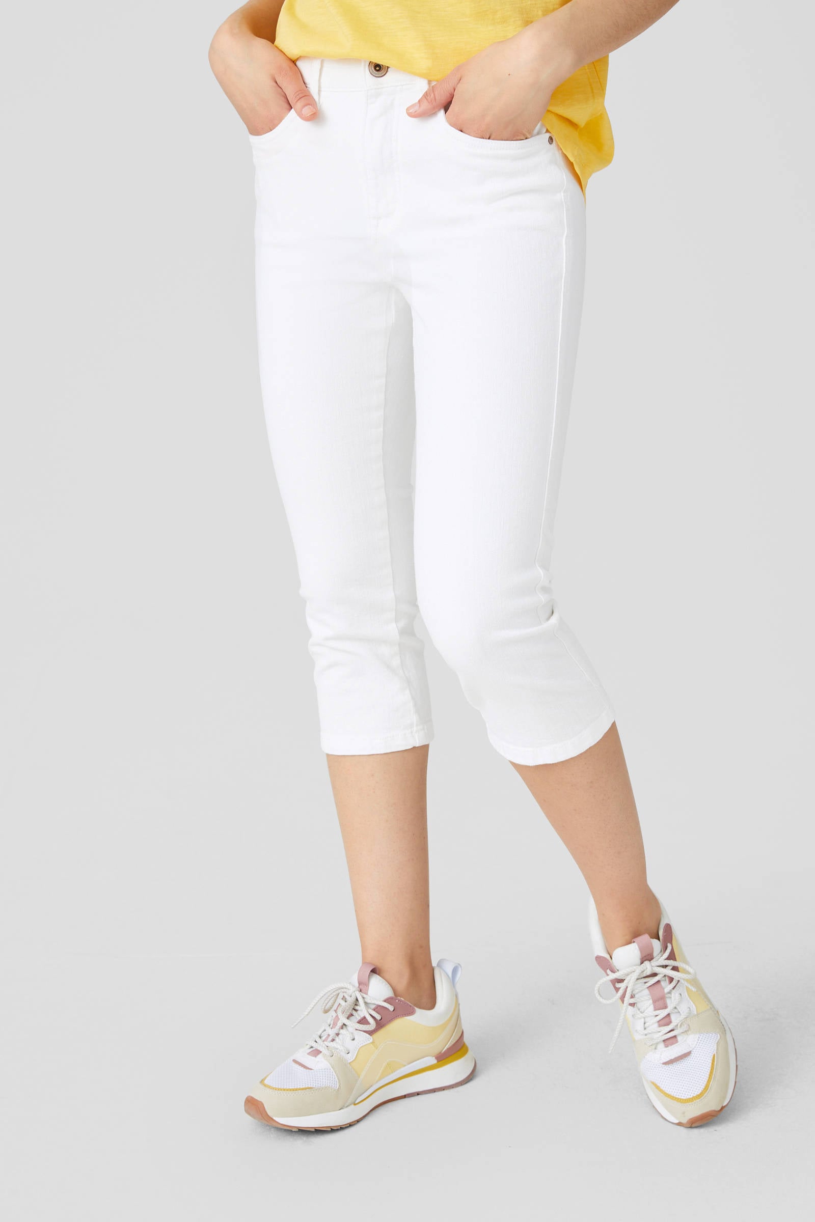 C\u0026A The Denim slim fit capri jeans wit | wehkamp
