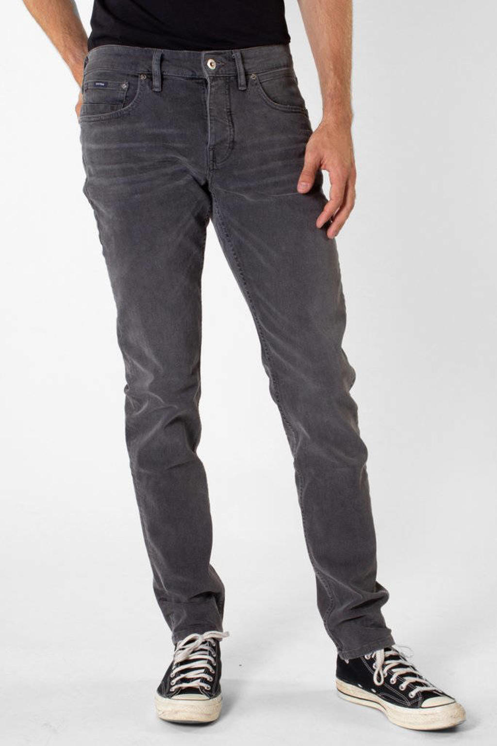 KUYICHI tapered fit jeans Jim rebel grey