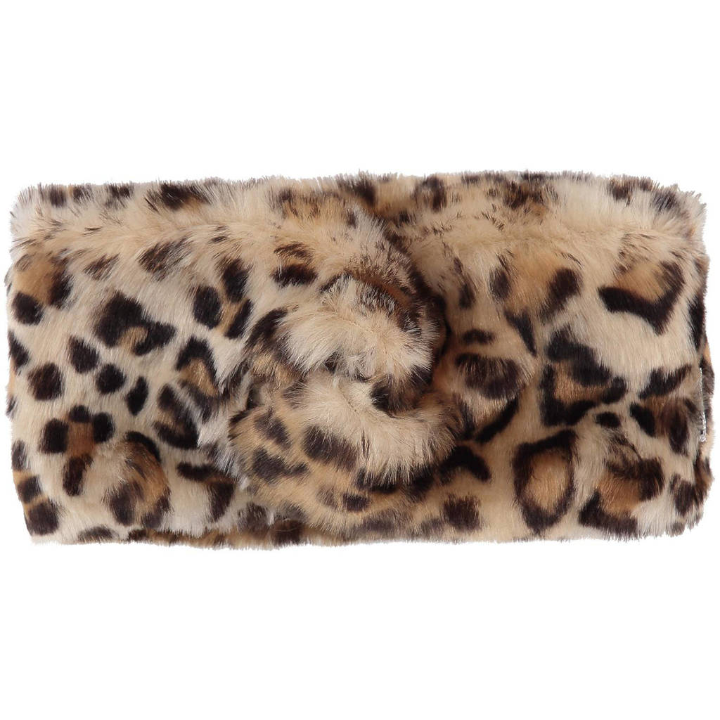 Vingino hoofdband Velie met panterprint lichtbruin/zwart, 799 Multicolor Brown