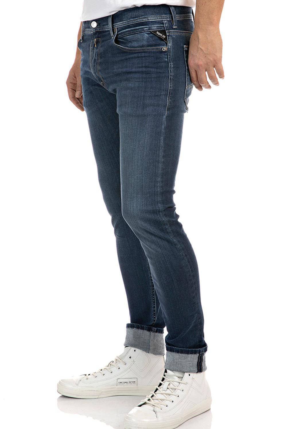 Replay Denim Skinny Jeans Anbass in het Blauw voor heren Heren Kleding voor voor Jeans voor Skinny jeans 