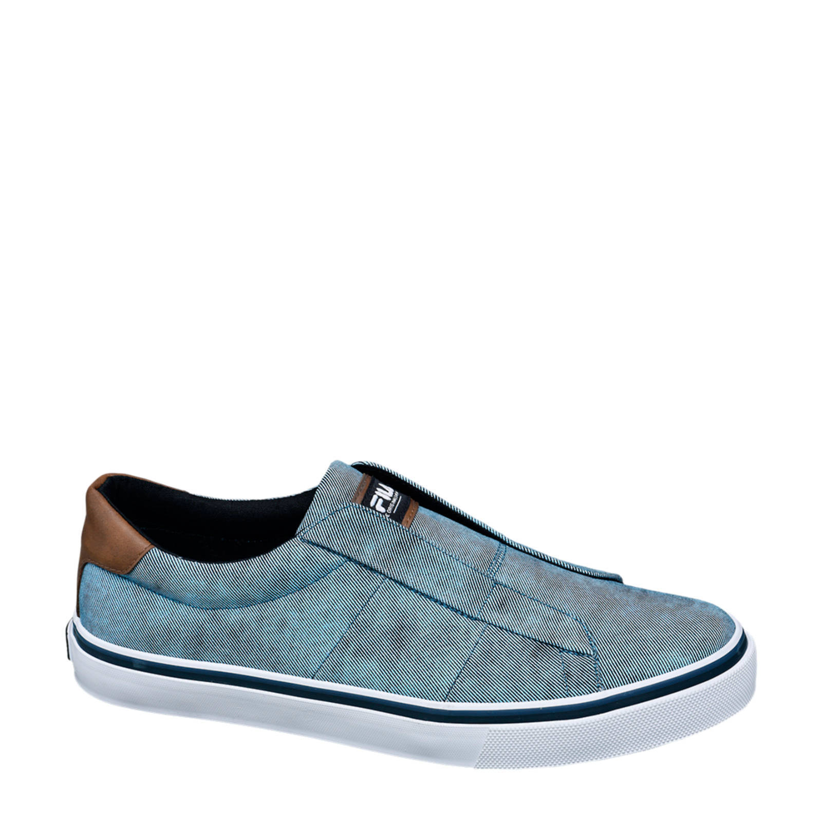 Fila slip on sneakers blauw | wehkamp