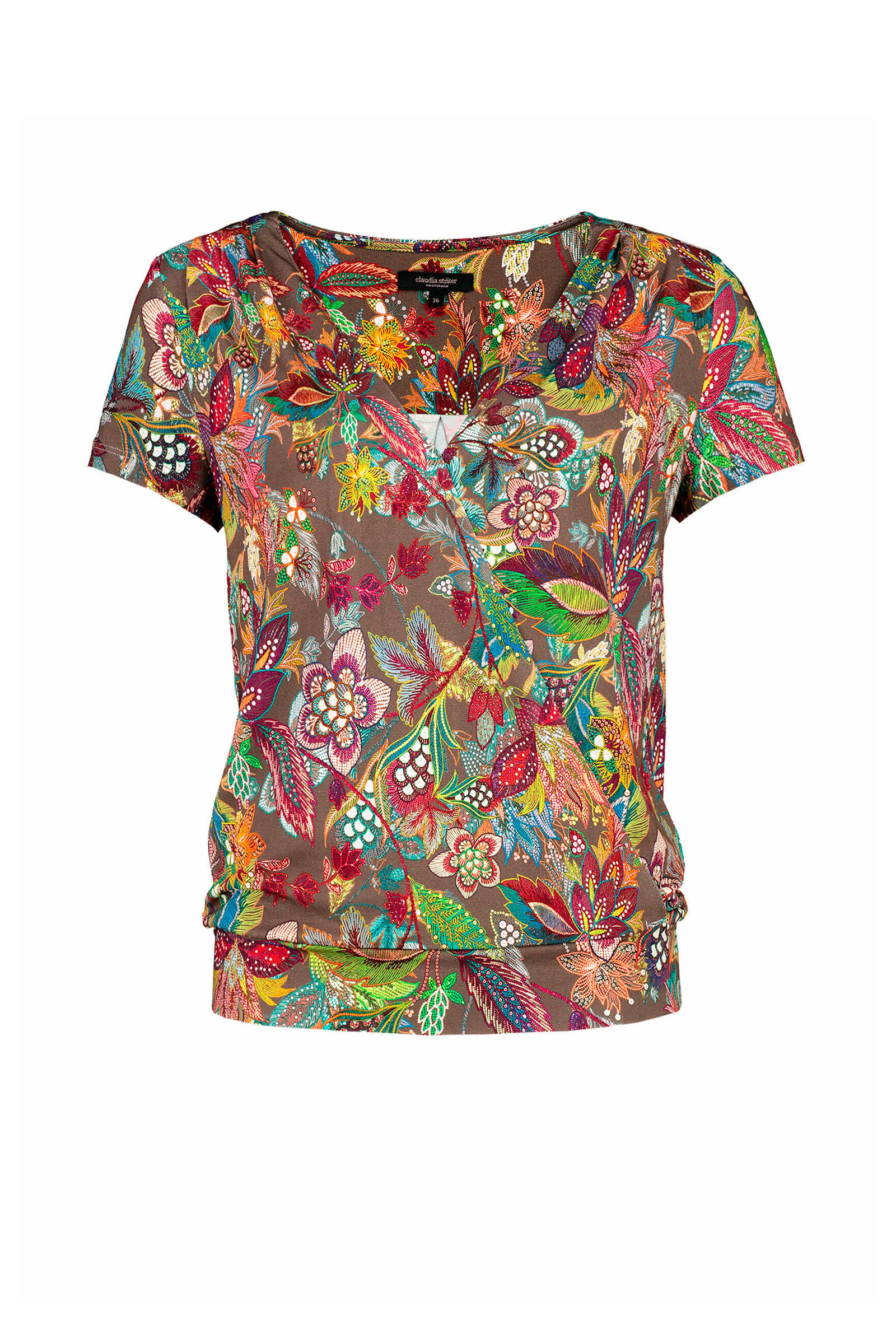 Claudia Sträter top met all over print groenmulti | wehkamp Claudia Sträter trui met all over print groen | wehkamp