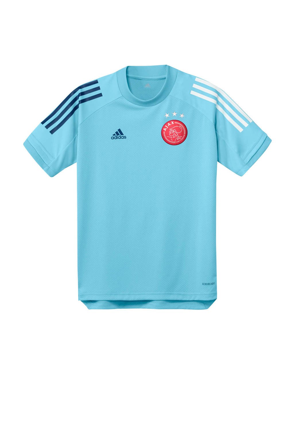 adidas Performance Junior Ajax training T-shirt lichtblauw, Lichtblauw