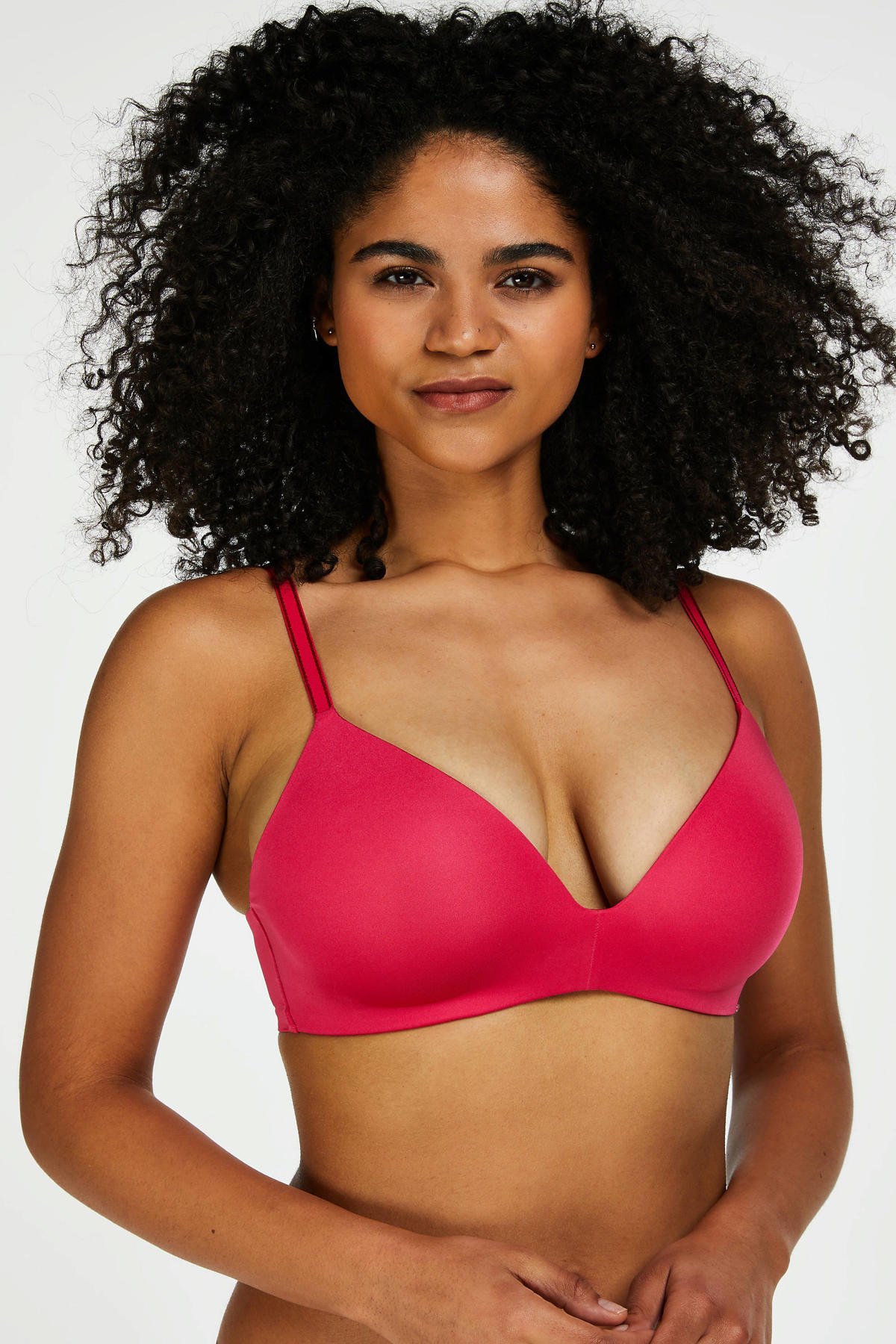 Hunkemöller voorgevormde bh zonder beugel Mona roze