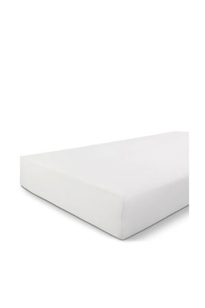 jersey hoeslaken - wit (tot 30 cm) (200/210 cm)