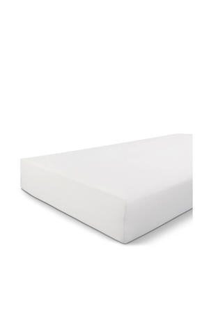 jersey hoeslaken - wit (tot 30 cm) (200/210 cm)