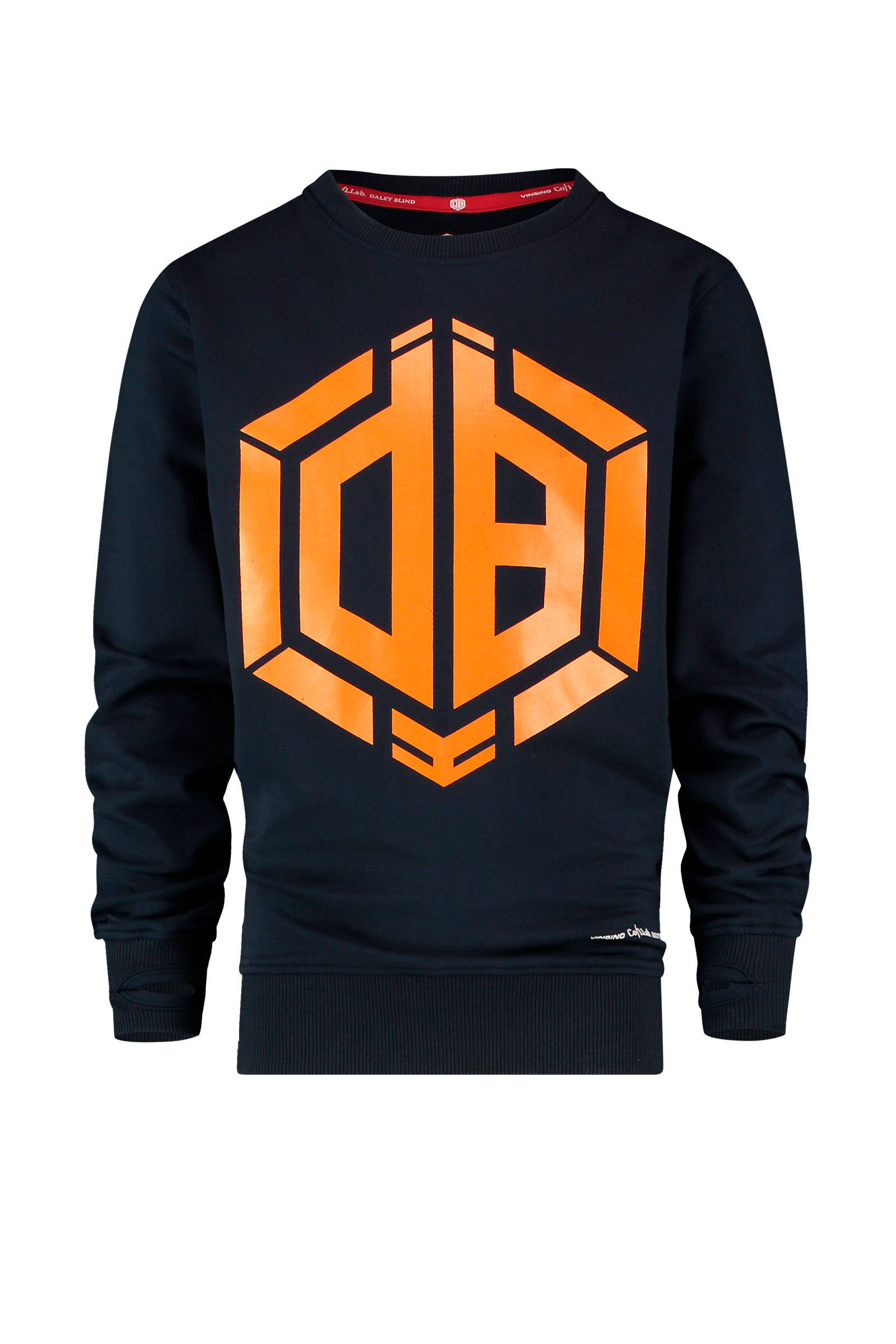 Vingino Daley Blind sALE: truien en vesten kinderen bij Vingino Daley Blind sweater Daley Blind met logo zwartgeel