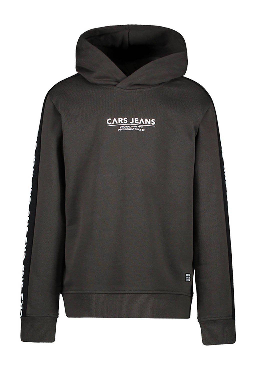 Cars hoodie Dougal met tekst donkergroen, Donkergroen