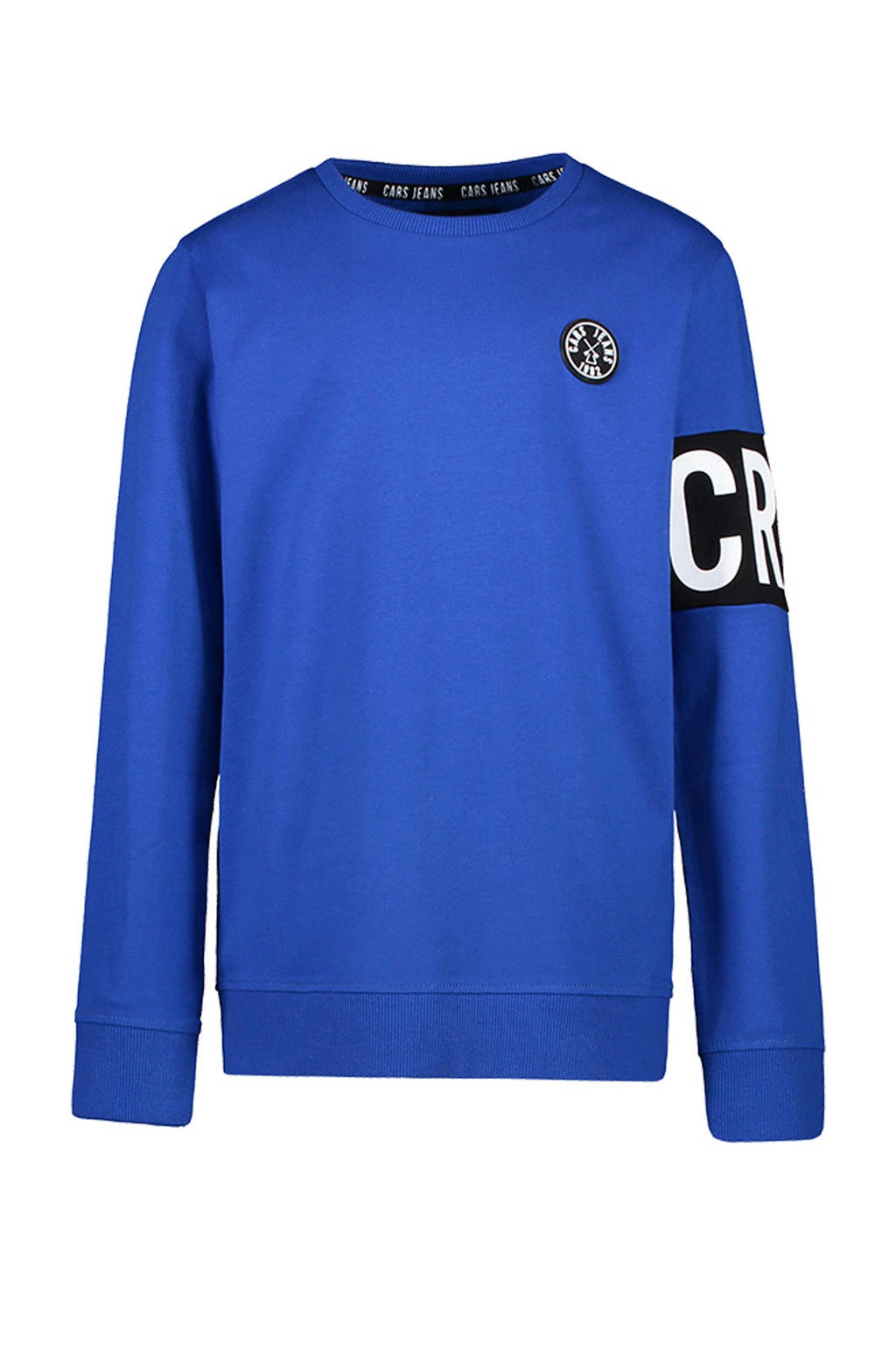 Cars sweater Obby met logo kobaltblauw, Kobaltblauw