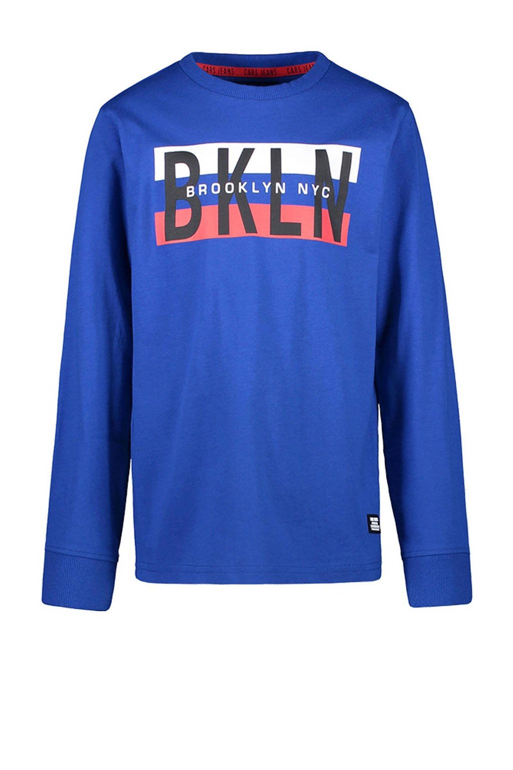 Cars sweater Christopery met tekst kobaltblauw, Kobaltblauw
