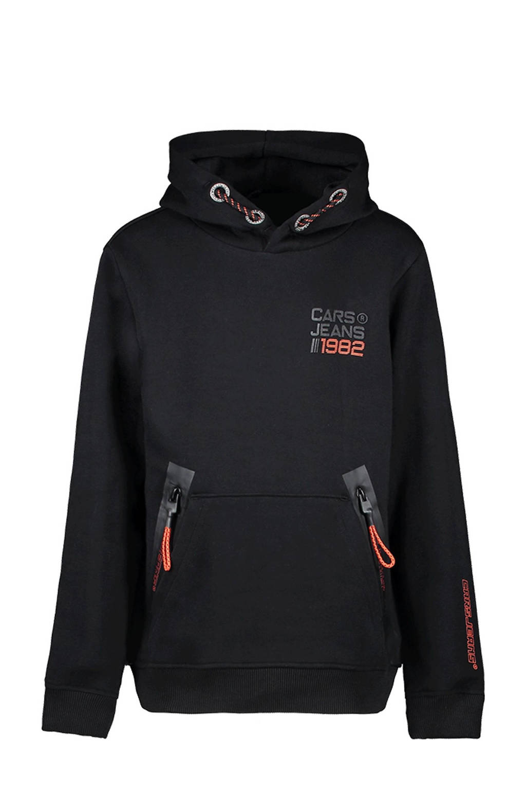 Cars hoodie Wicks met logo zwart, Zwart