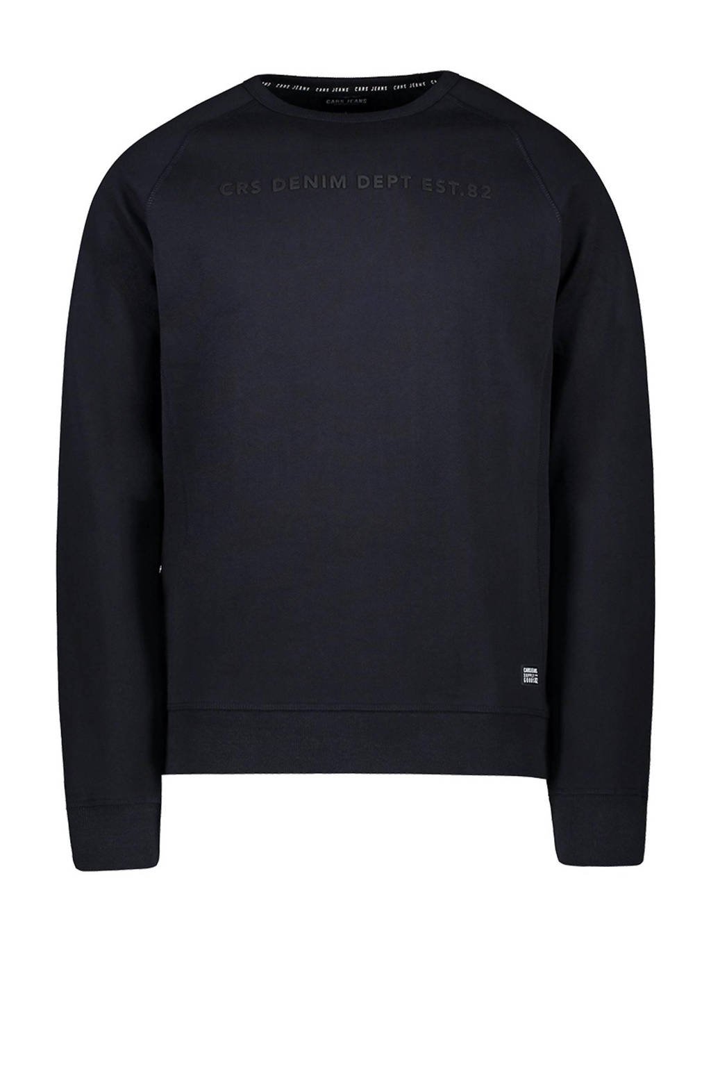 Cars sweater Creased met tekst antraciet, Antraciet