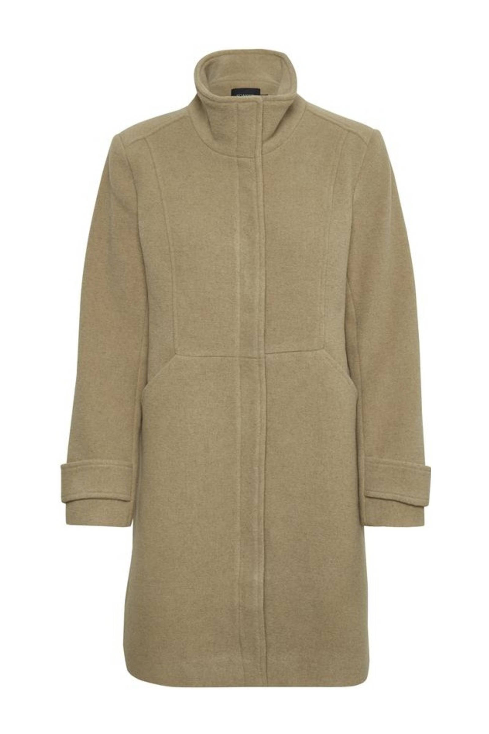 Soaked In Luxury coat Sodra Stockholm met wol lichtkaki online kopen