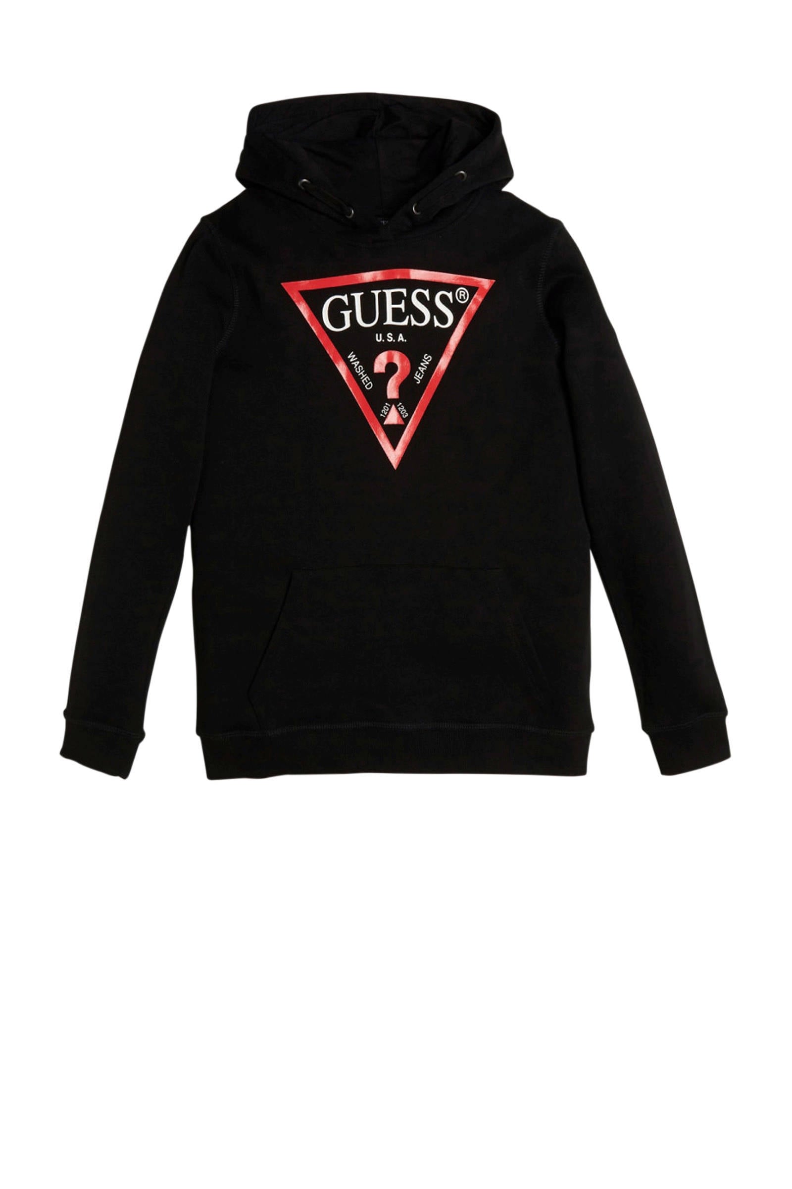 guess triangle hoodie