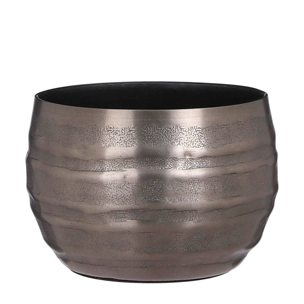 Casa Vivante waxinelichthouder Cedric (9x13 cm), Zilver