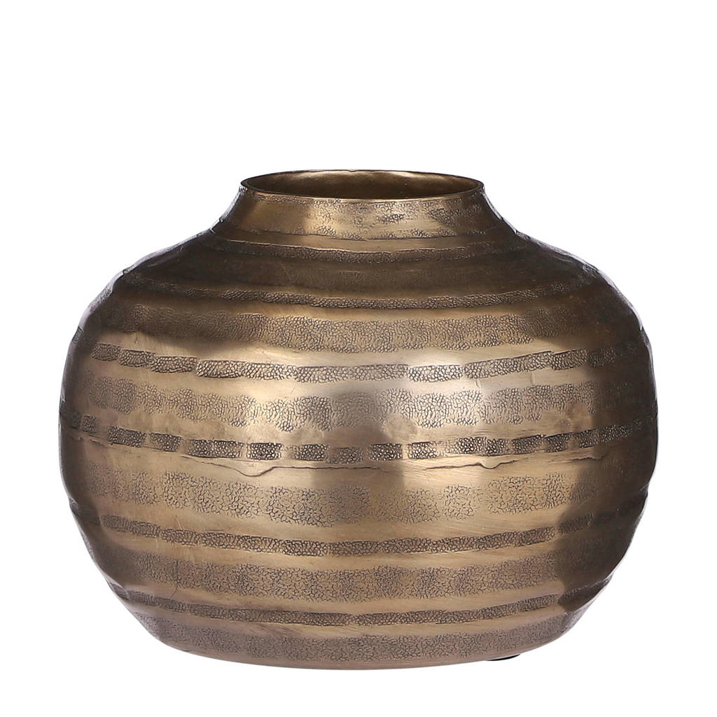 Casa Vivante vaas Cedric (14,5x19 cm), Goud