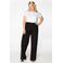 YOEK high waist bootcut fit broek van travelstof DOLCE zwart