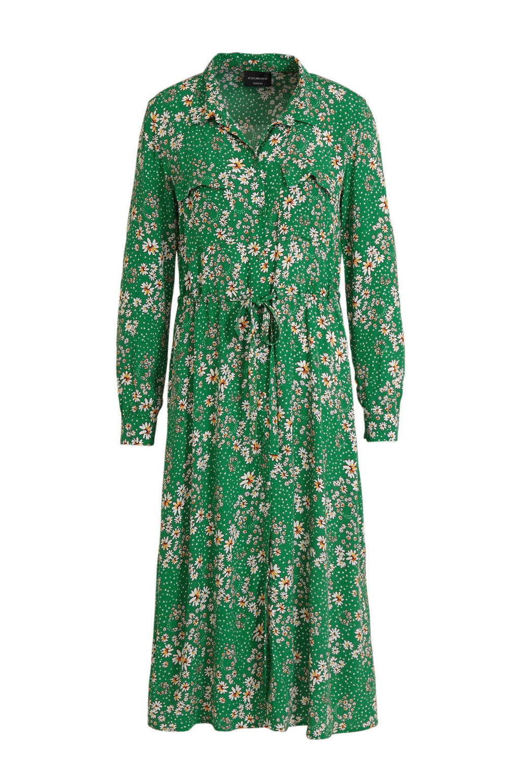 Interessant Portugees Stralend C&A Yessica jurk met all over print groen | wehkamp
