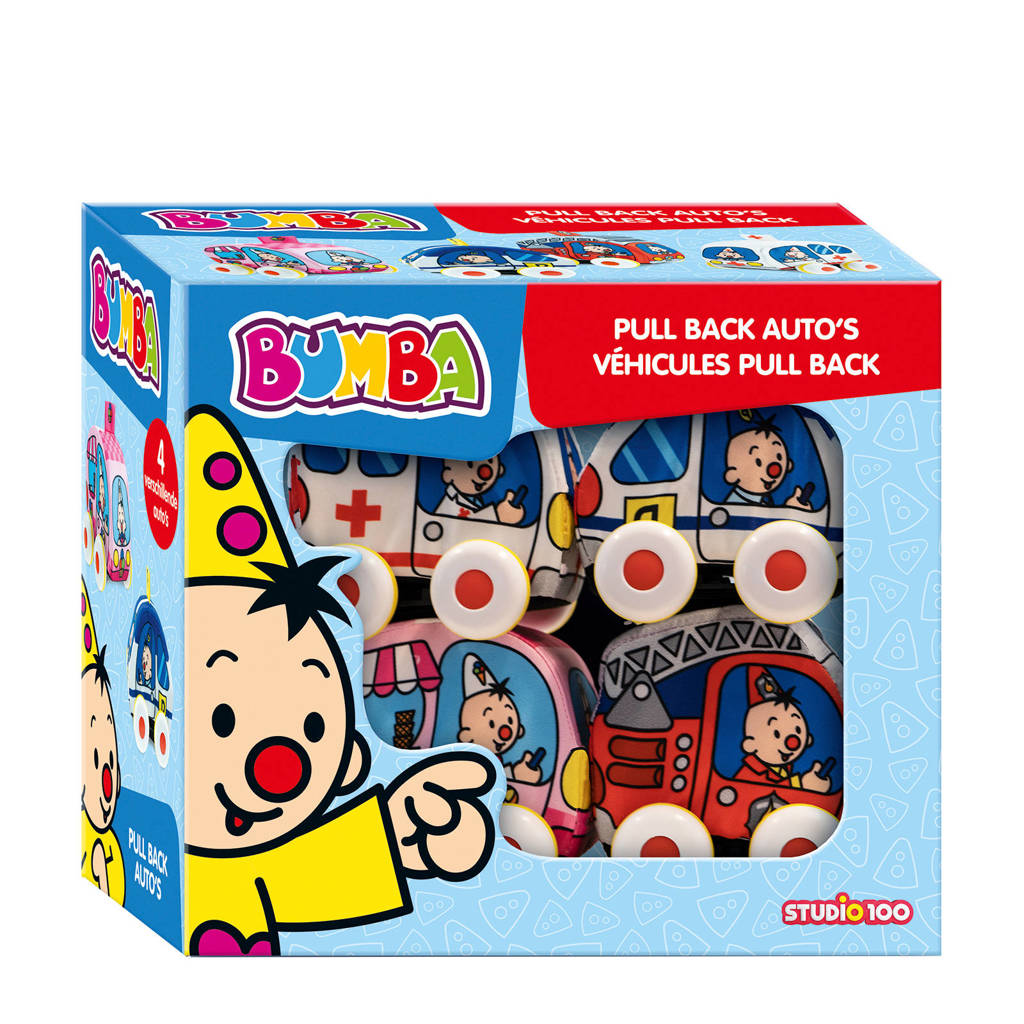 Studio 100 Bumba Auto's pull back 4 stuks