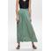 ONLY maxi rok ONLVENEDIG met plooien lichtgroen