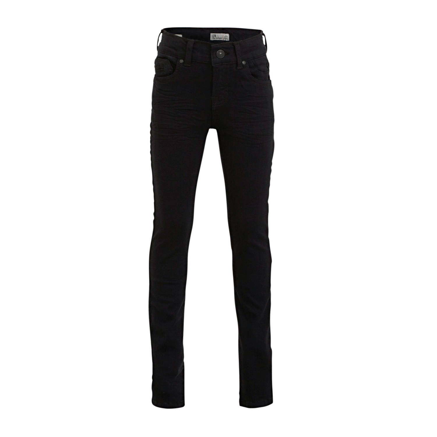 LTB skinny jeans Ravi black wash Zwart Jongens Stretchdenim Effen 116