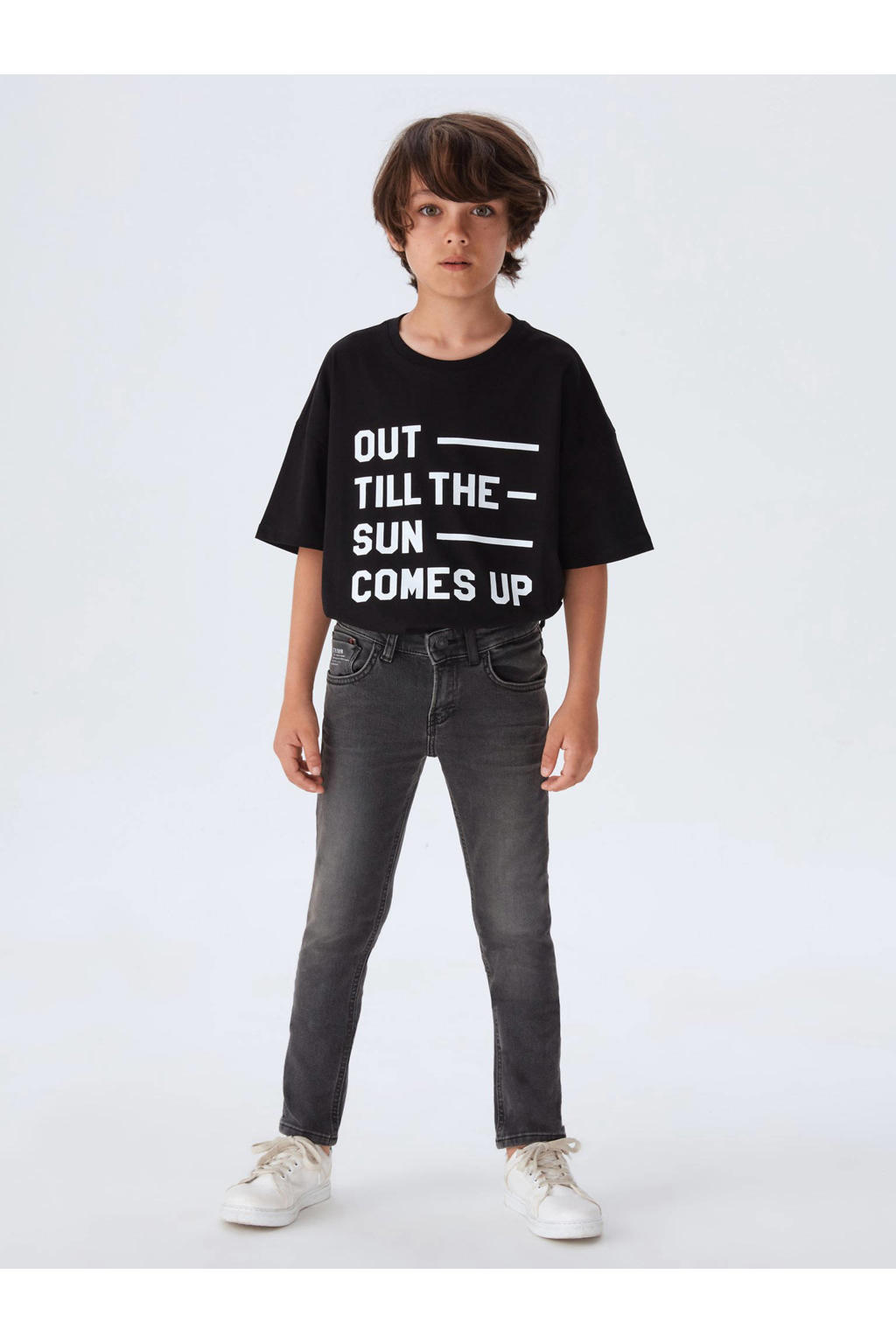 LTB slim fit jeans Smarty grijs stonewashed