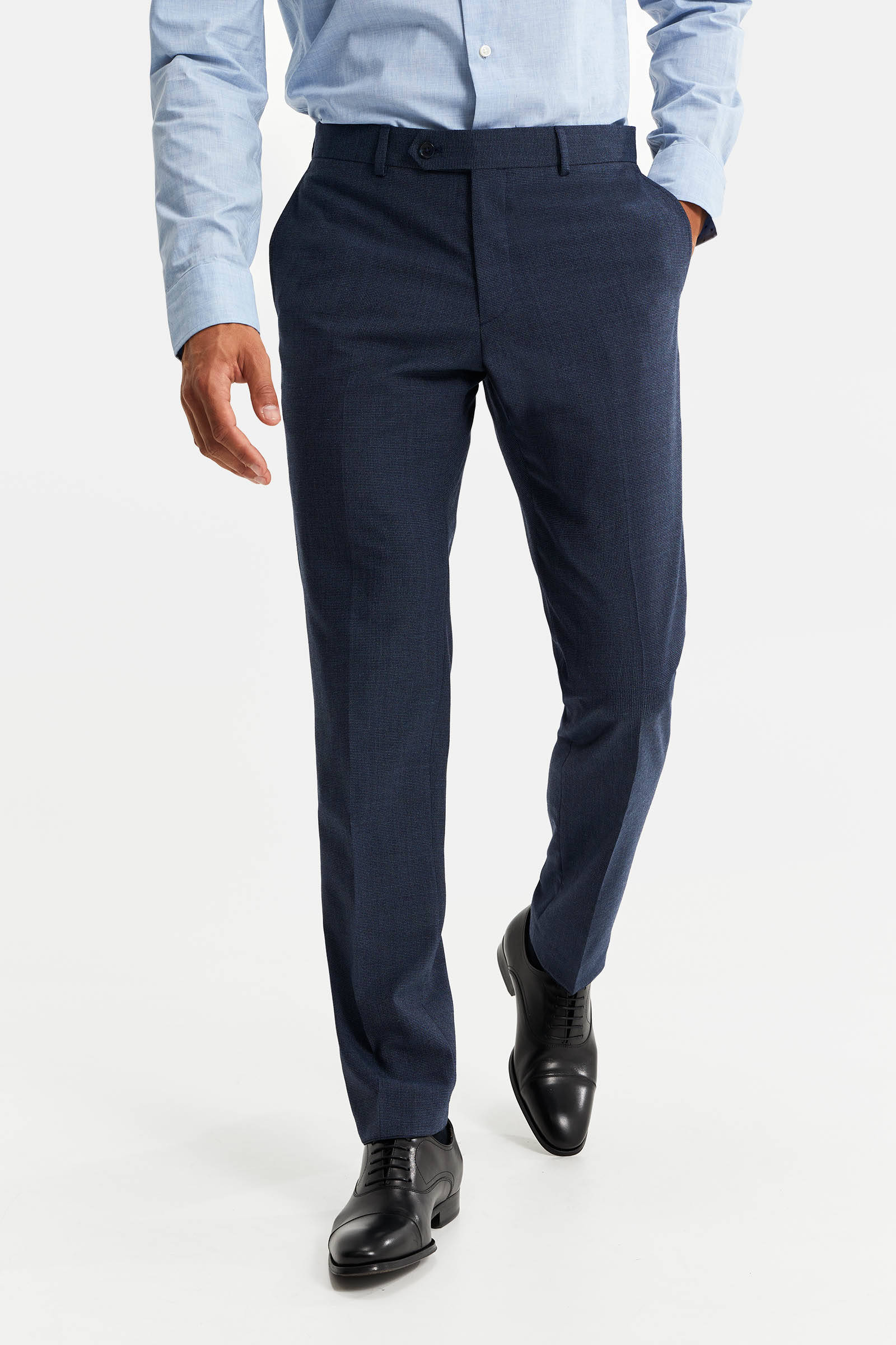 Donkerblauwe pantalon pantalons voor heren in de maat xxl in de uitverkoop|  KLEDING.nl