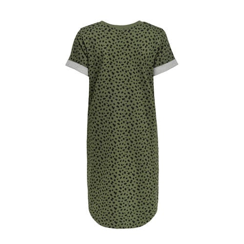 JACQUELINE DE YONG jersey jurk met dierenprint groen JACQUELINE DE YONG jersey jurk met dierenprint groen