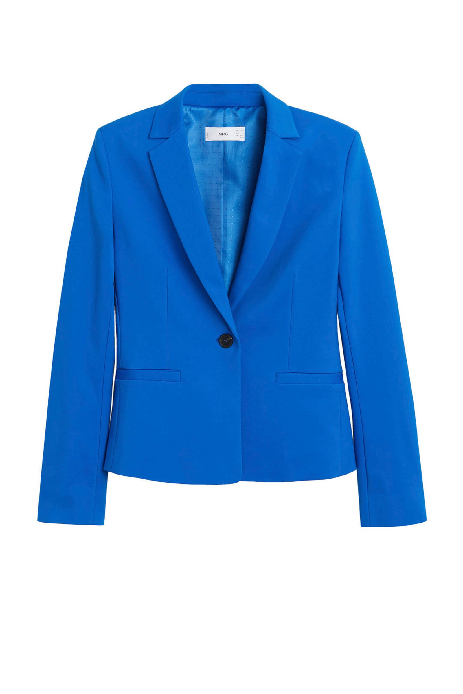 Mango blazer blauw | wehkamp