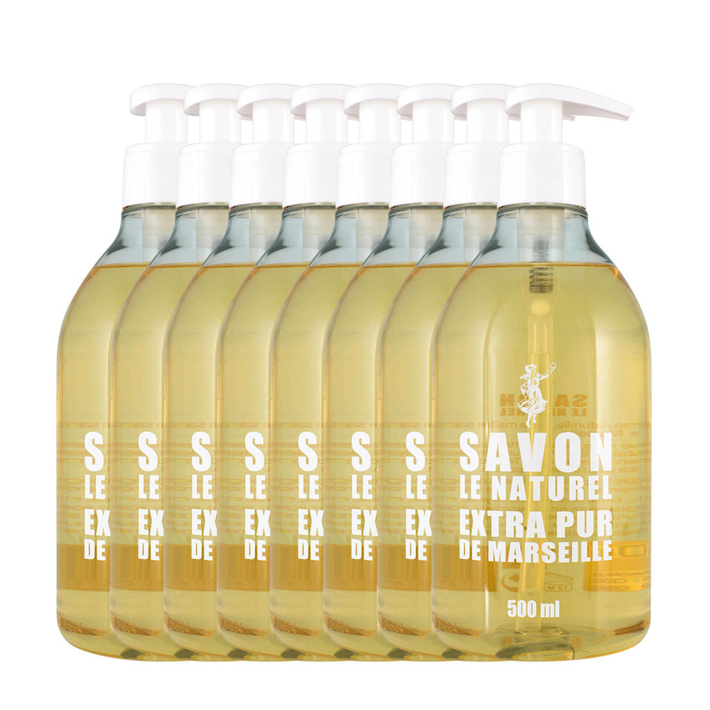 Savon le Naturel Extra Pur handzeep - 8x 500 ml