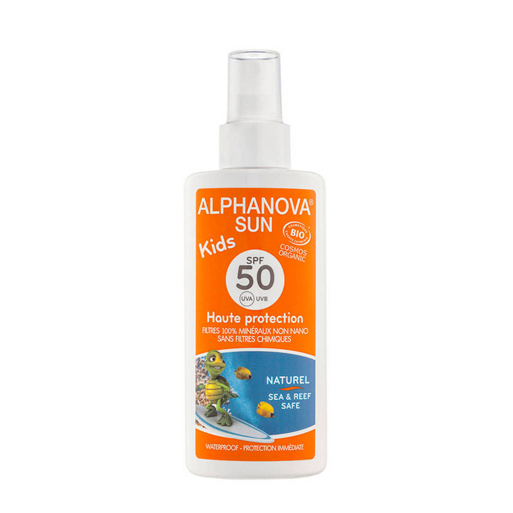 Alphanova SUN BIO zonnebrand SPF 50 KIDS Spray- 125 g