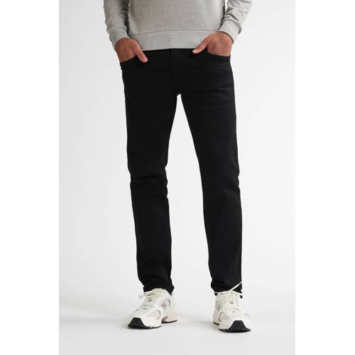 Petrol Industries slim fit jeans SEAHAM met riem zwart afbeelding