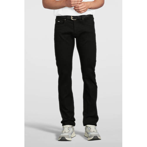Petrol Industries slim fit jeans SEAHAM met riem zwart afbeelding