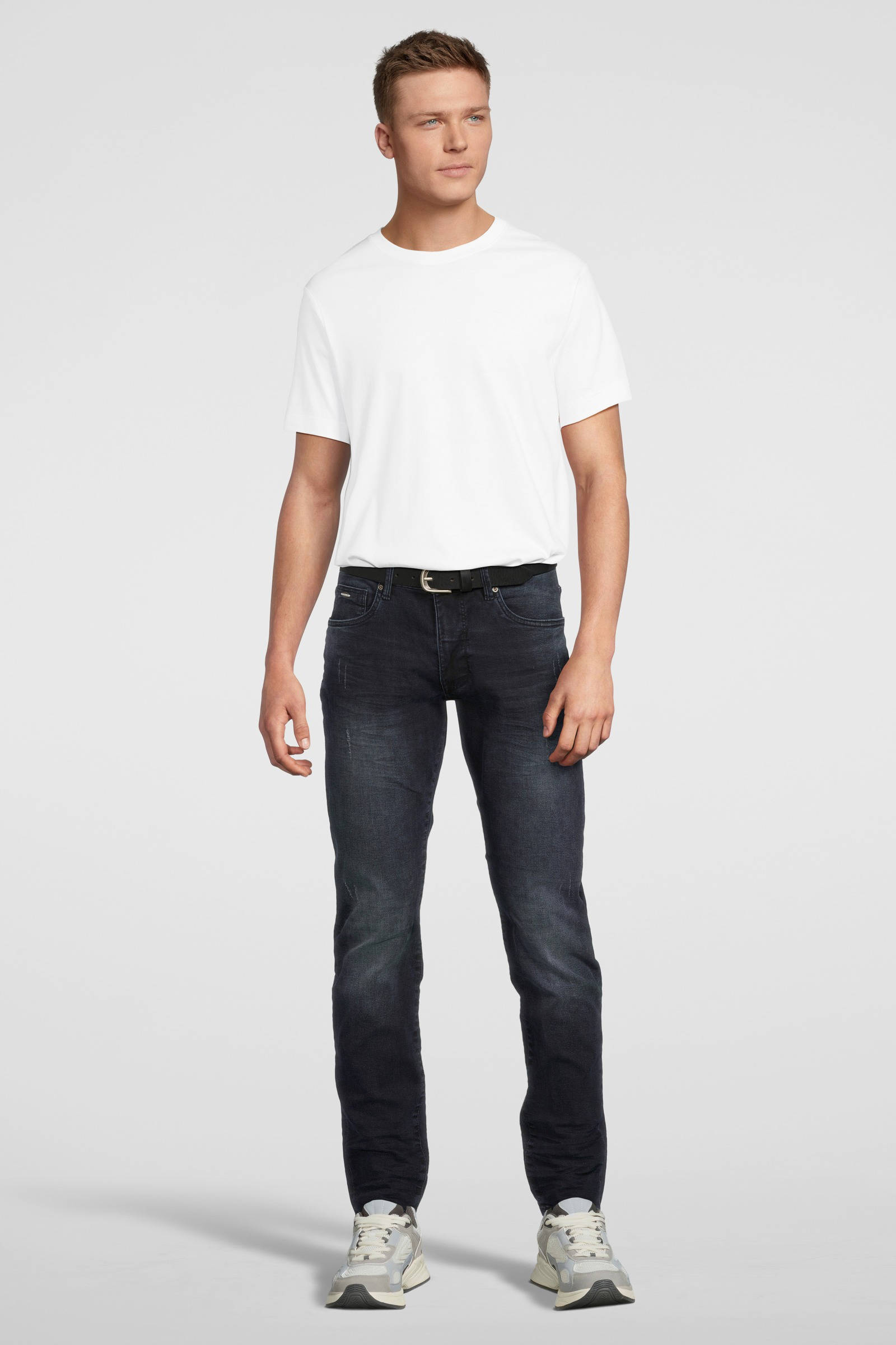 Petrol Industries Jeans Uomo Slim Fit Modello Seaham - Vestibilità Comoda Con Elasticità E Lavaggio Vintage