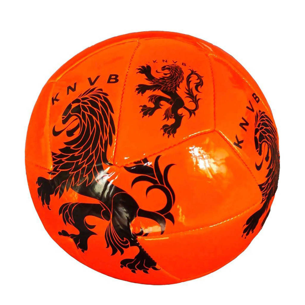 KNVB Holland voetbal groot KNVB oranje maat 5, Oranje/zwart