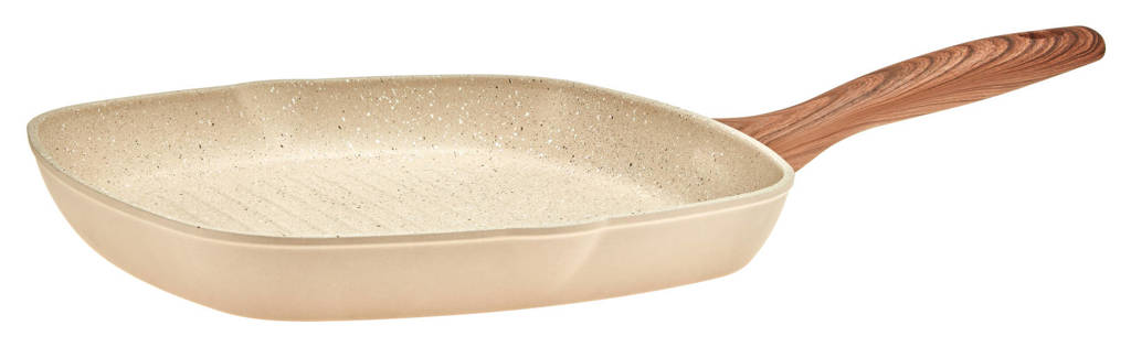 Sambonet grillpan Rock 'n' Rose (28x28 cm), Houtkleurig,Zwart