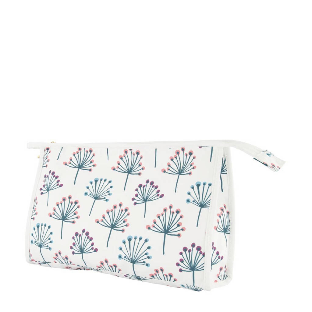 HEMA toilettas, Wit/blauw