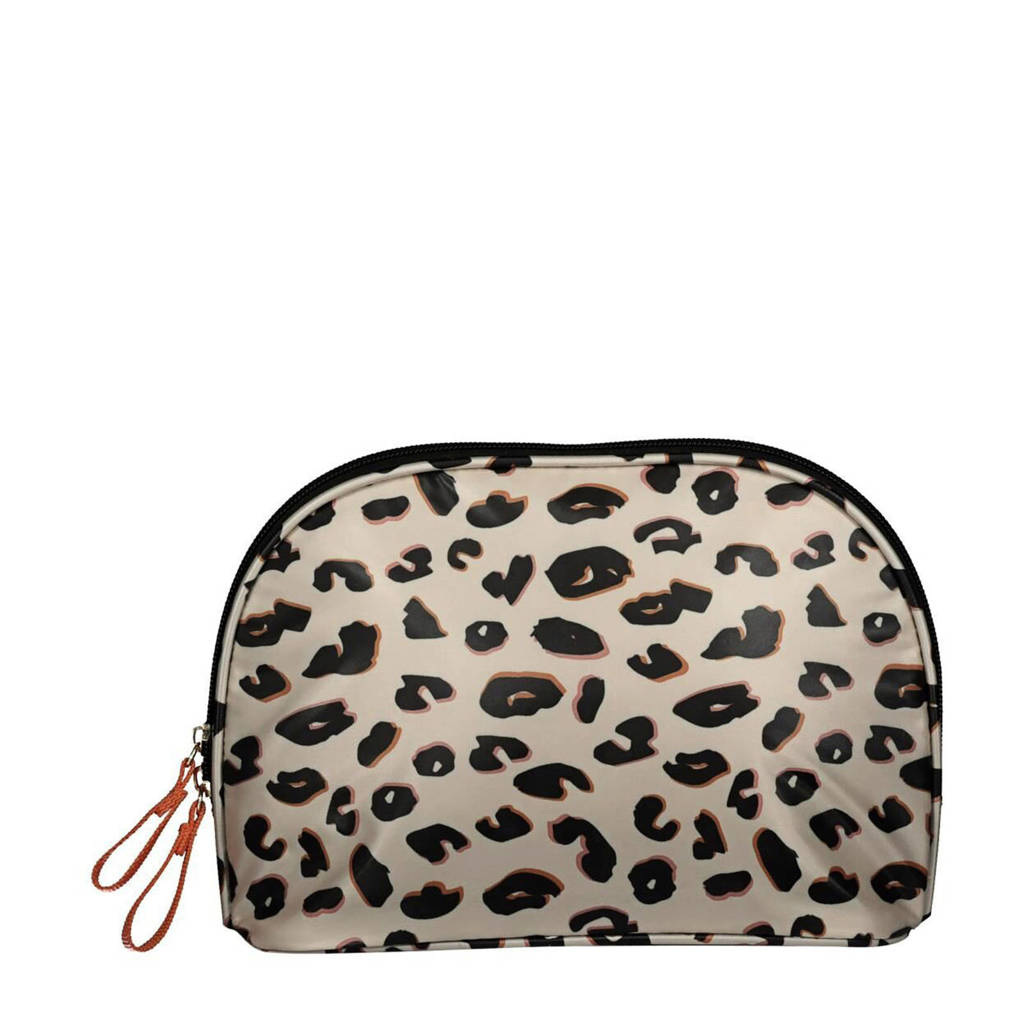 HEMA Toilettas, Camel/bruin/zwart