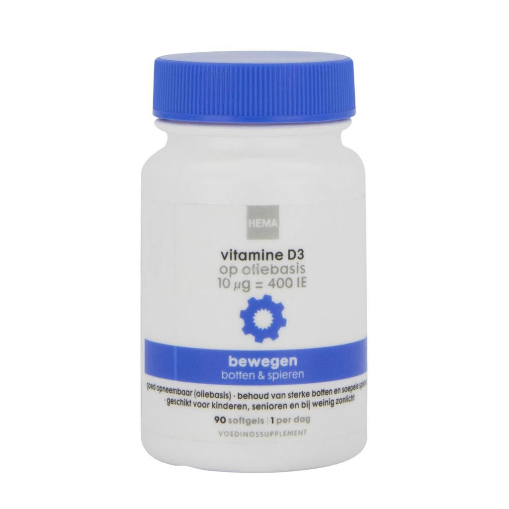 HEMA Vitamine D3 op oliebasis - 90 softgels